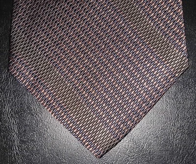 Colours by Alexander Julian Tie Silk Navy Blue Pink Weave Olive Stripe NIB t4462 - Image 1 of 4