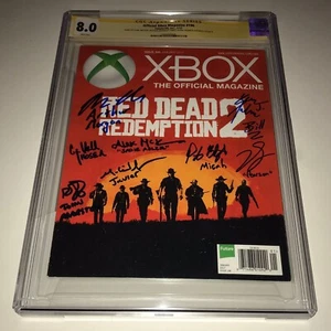 Red Dead Redemption 2 Signed 8.0 CGC XBOX Magazine 196 Roger Clark +7 Autographs - Picture 1 of 6