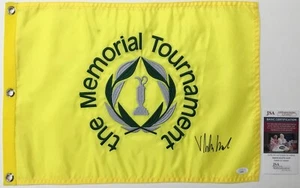 Pin Bandera Firmado Viktor Hovland The Memorial Tournament - JSA #AZ58927 - Imagen 1 de 4