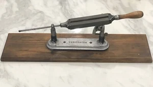 Vintage Universal Knife Sharpening Stone Fixture Jig Swivel Arm Lock Jaw Tool - Picture 1 of 19