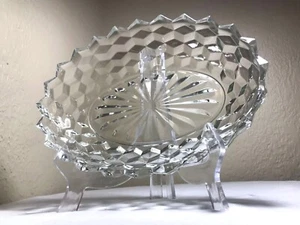 Vintage American Whitehall By Indiana Glass Oval Relish Vegetable Dish 7" x 10"  - Picture 1 of 12
