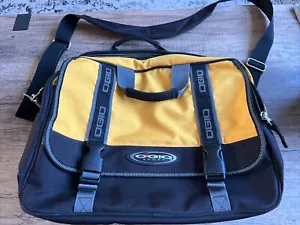 Ogio Sport Laptop Computer Messenger Bag Case Satchel Yellow Black EUC - Picture 1 of 6