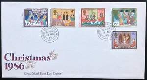 GB QEII 1986 Christmas Set on First Day Cover, House of Commons CDS - Picture 1 of 2