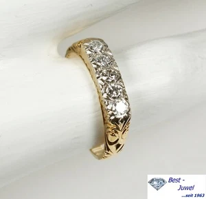 Vintage Ring, 585Gold, Brillant ca 0,20Carat, Feines Weiß, vs 1 - Bild 1 von 4