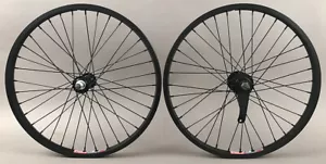 Weinmann 519 BMX Wheelset 20" Bolt On 3/8" Axles 100/110mm Coaster Brake Black - Picture 1 of 4