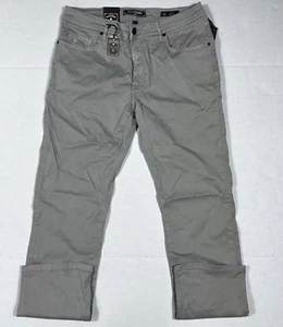 $165 New JACK OF SPADES Men's Size 36x32 Gray Straight Leg Stretch 5 Pocket Jean - Picture 1 of 8