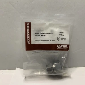 Cord Grip Connector Strain Relief 1/2” Pro Connex 1 Count Part Number 49211 - Picture 1 of 6
