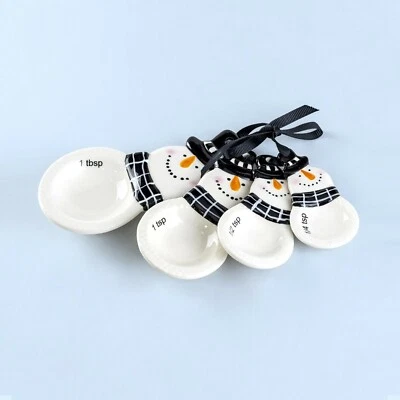 Potter's Studio Snowman 4-Piece Ceramic Measuring Spoon Set - Image 1 of 2