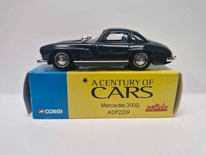 Corgi Solido Mercedes 300SL Gullwing A Century of Cars ADP2239 die cast MIB 1:43 - Picture 1 of 10