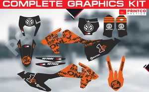 KTM SX EXC 65 85 125 250 300 450 2013-2025 complete graphics kit 21 mil - Picture 1 of 9