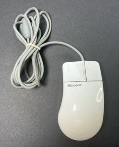 Microsoft Serial-Mouse Port Compatibile 2.0 Computer Mouse 58264 Roller Ball - Foto 1 di 4