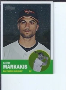 Nick Markakis 2012 Topps Heritage Chrome #ed 1963 - Picture 1 of 1