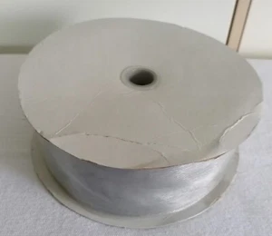Riesige Rolle Schleifenband *Silber *Gaze *6,5 cm Breit - Bild 1 von 5