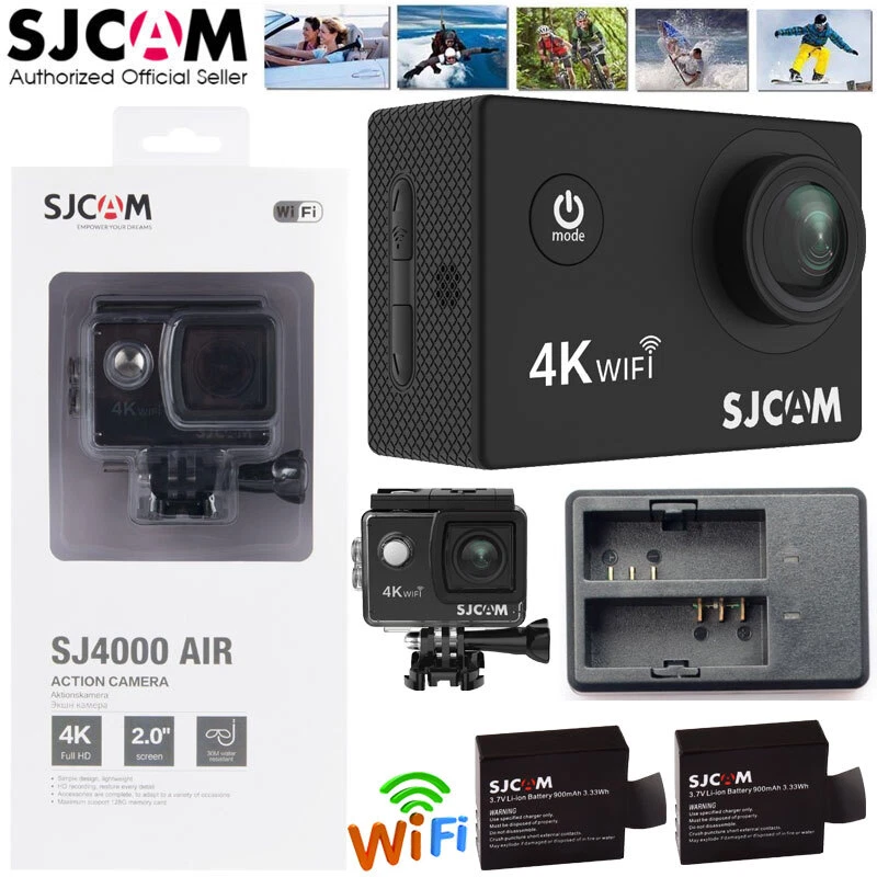 WIFI 4K 16MP 1080P SJCAM SJ4000 AIR Sports DV Action Camera Camcorder Waterproof - Image 1 of 4