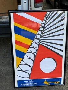 Alexander Calder Artists LITHOGRAPH framed Under The Sun signed 28” x 41” - Picture 1 of 7