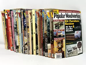 Lot of 27 Vintage Woodworking Magazines Woodsmith Workbench Projects Shop 1980s - Picture 1 of 24
