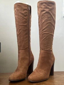 Botas hasta la rodilla Forever 21 marrón imitación gamuza para mujer talla 7,5 - Imagen 1 de 9