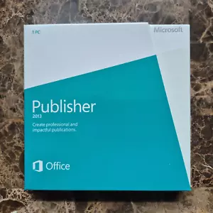 NEW SEALED Microsoft Publisher 2013 DVD Full Version RETAIL - Picture 1 of 3