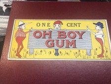 SONG OF OH BOY GUM GOUDEY GUM COMPANY AMERICAN TRADE CARD MUSIC SHEET 1920S RARE