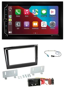 ESX 2DIN DAB USB MP3 Bluetooth Autoradio für Fiat Doblo ab 2015 piano schwarz - Bild 1 von 10