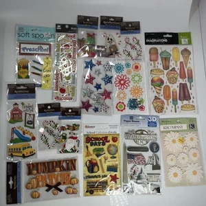Lot 15 Packs Dimensional Stickers Recollections Summer School DC Halloween NEW - Picture 1 of 7