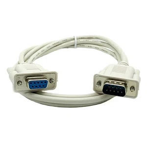 DB9 Male to DB9 Female Serial Extension Cable Wire Replacement High Quality - Afbeelding 1 van 6
