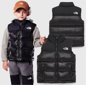 THE NORTH FACE KIDS ECO NUPTSE PADDING VEST REAL_BLACK NV3NR50S - Picture 1 of 12
