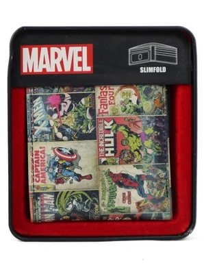 Marvel Era de Prata Clássica Capa Quadrinhos Carteira Dobrável Slimfold Novidade de Colecionador - Imagem 1 de 4