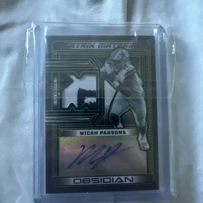 2023 Panini Obsidian -Matrix Material Autographs Red #MMA-MPA 1/25 Dallas Cowboy - Image 1 of 2