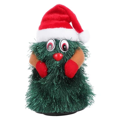  Rotating Musical Christmas Tree Figurine Singing Dancing Xmas Tree Electric - Image 1 of 4