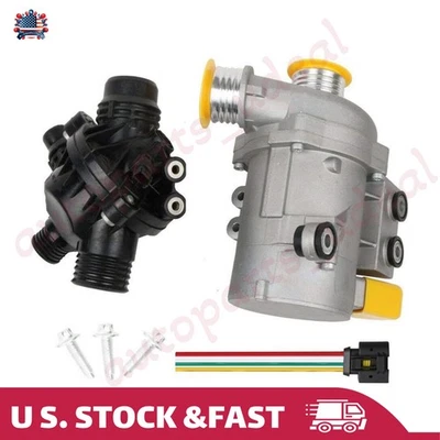 For BMW 328i 528i 530xi 525xi X3 X5 Electric Water Pump with Thermostat Kit Foto 1 de 4