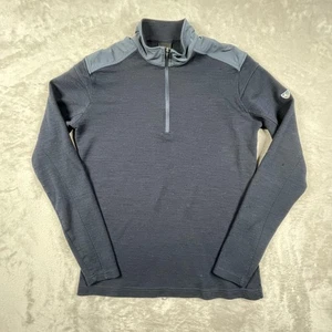 Kuhl Sweater Women's Large Blue 100% Merino Wool Quarter Zip Pullover Outdoor - Picture 1 of 12
