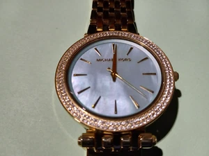 Michael Kors MK3498 Darci MOP Dial Gold Tone Stainless Steel Women's Watch-NICE - Picture 1 of 5