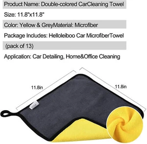 1PC Car Wash Towel Microfiber Plush Cleaning Drying Car Care Soft Cloth - Picture 1 of 18