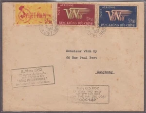 1953 Vietnam Süd FDC Briefe erste Luftpost Ausgabe Sc # C1-C4 - Bild 1 von 2