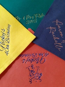 100 servilletas de cena personalizadas para cena Airlaid (sensación de lino) - Imagen 1 de 11