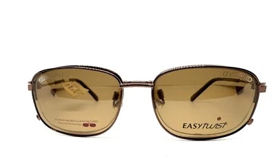 1 Unit New EasyTwist Brown Eyeglass Frame 51-17-135 #837 - Image 1 of 4