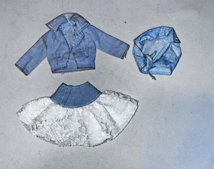 Vintage 80s superstar era Fashion doll Barbie Maxie Clones Jeans top skirt - Bild 1 von 4