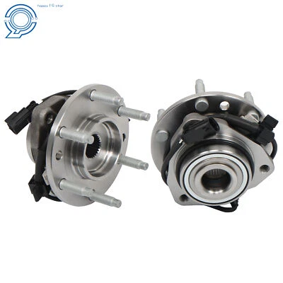 Pair Front Wheel Bearing Hub for Trailblazer GMC Envoy Buick Rainier Olds 4WD Foto 1 de 4
