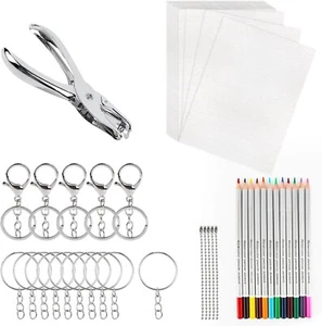 MXTIMWAN 53 Stück Schrumpffolien Set Schrumpffolie zum Basteln mit 20 Blank - Bild 1 von 7