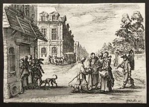 Eau-forte de Nicolas DE SON. - Foto 1 di 4