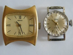 2 RELOJES DE PULSERA SEÑORA 1 X ORO 585-ER - Imagen 1 de 3