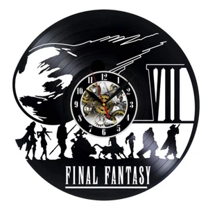 Final Fantasy Vinyl Wall Clock Records Decor Gift Birthday Holiday Home Decor - Picture 1 of 3