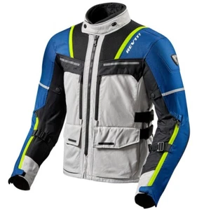 GIACCA JACKET MOTO REV'IT REVIT OFFTRACK SILVER BLU 3 STRATI 3LAYER H2O  TG S - Picture 1 of 3