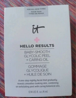 NIB IT Cosmetics Baby-Smooth Glycolic Peel +Caring Oil .14oz - Image 1 of 2