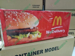 McDelivery  1:20 20ft Shipping Container Model ABS Resin & Wood New Box - Picture 1 of 4