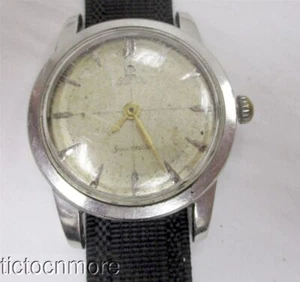 VINTAGE OMEGA AUTOMATIC SEAMASTER 351 BUMPER WATCH C 2577-5 SC MENS SS 34mm - Picture 1 of 12