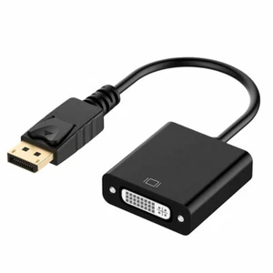 Displayport > DVI Adapter DP Stecker > DVI-I Buchse Konverter 1080p HDTV PC TV - Bild 1 von 11