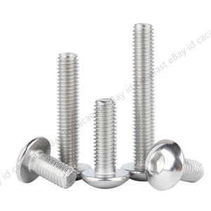 M6 M8 M10 MACHINE DOME TRUSS HEAD SCREWS BOLTS ALLEN KEY 304 STAINLESS STEEL - Picture 1 of 12