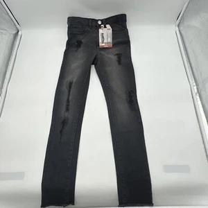 LEVI'S 720 HIGH RISE SUPER SKINNY STRETCH BLACK DENIM JEANS GIRLS YOUTH SIZE 8R - Picture 1 of 11
